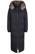 Reversible Black Animal Coat