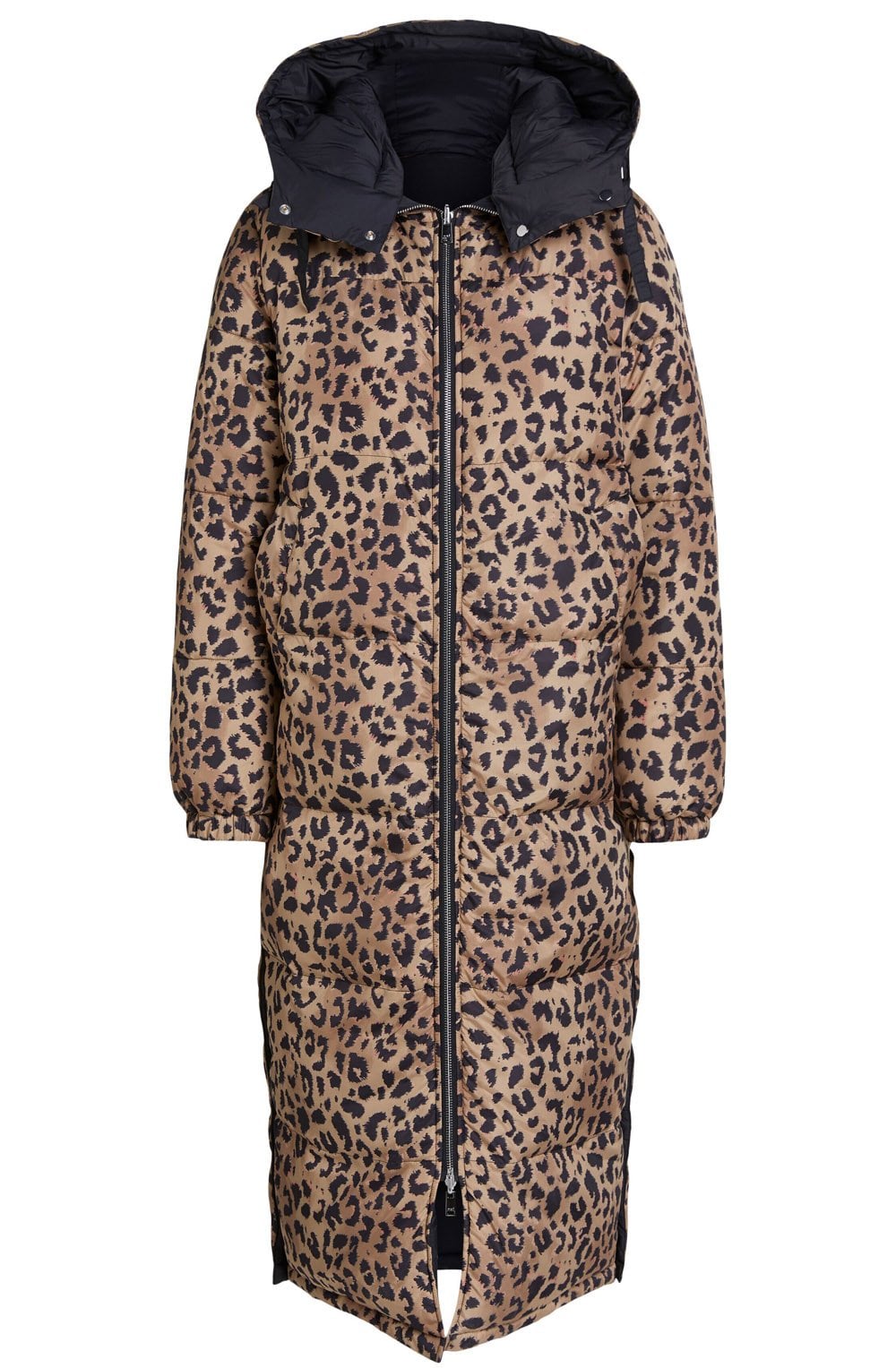 Reversible Black Animal Coat
