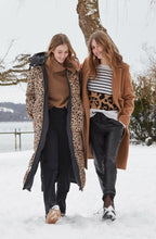 Reversible Black Animal Coat