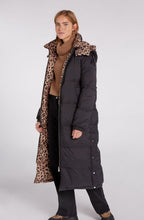 Reversible Black Animal Coat