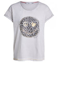 Rhinestone Smiley Face T Shirt