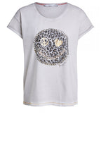 Rhinestone Smiley Face T Shirt