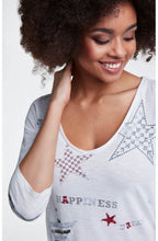 Rhinestone Star Detailed Top