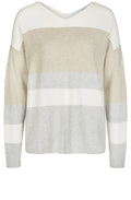 Ribbed Knit Striped Sweater