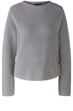 River Stone Button Detailed Cotton Jumper
