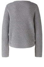 River Stone Button Detailed Cotton Jumper