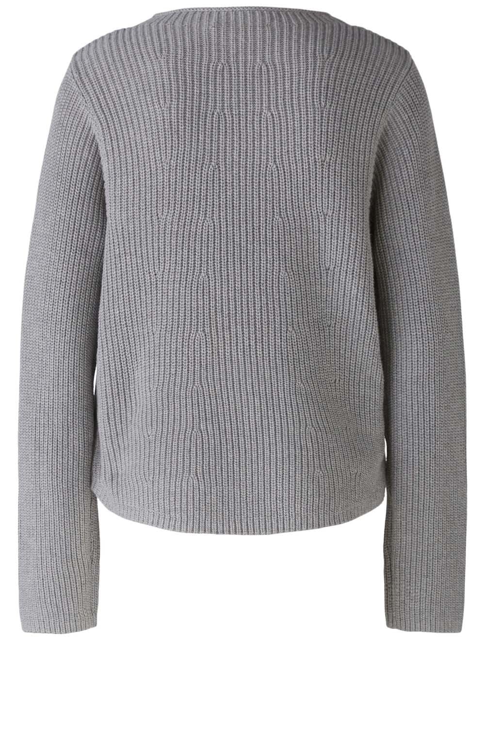 River Stone Button Detailed Cotton Jumper