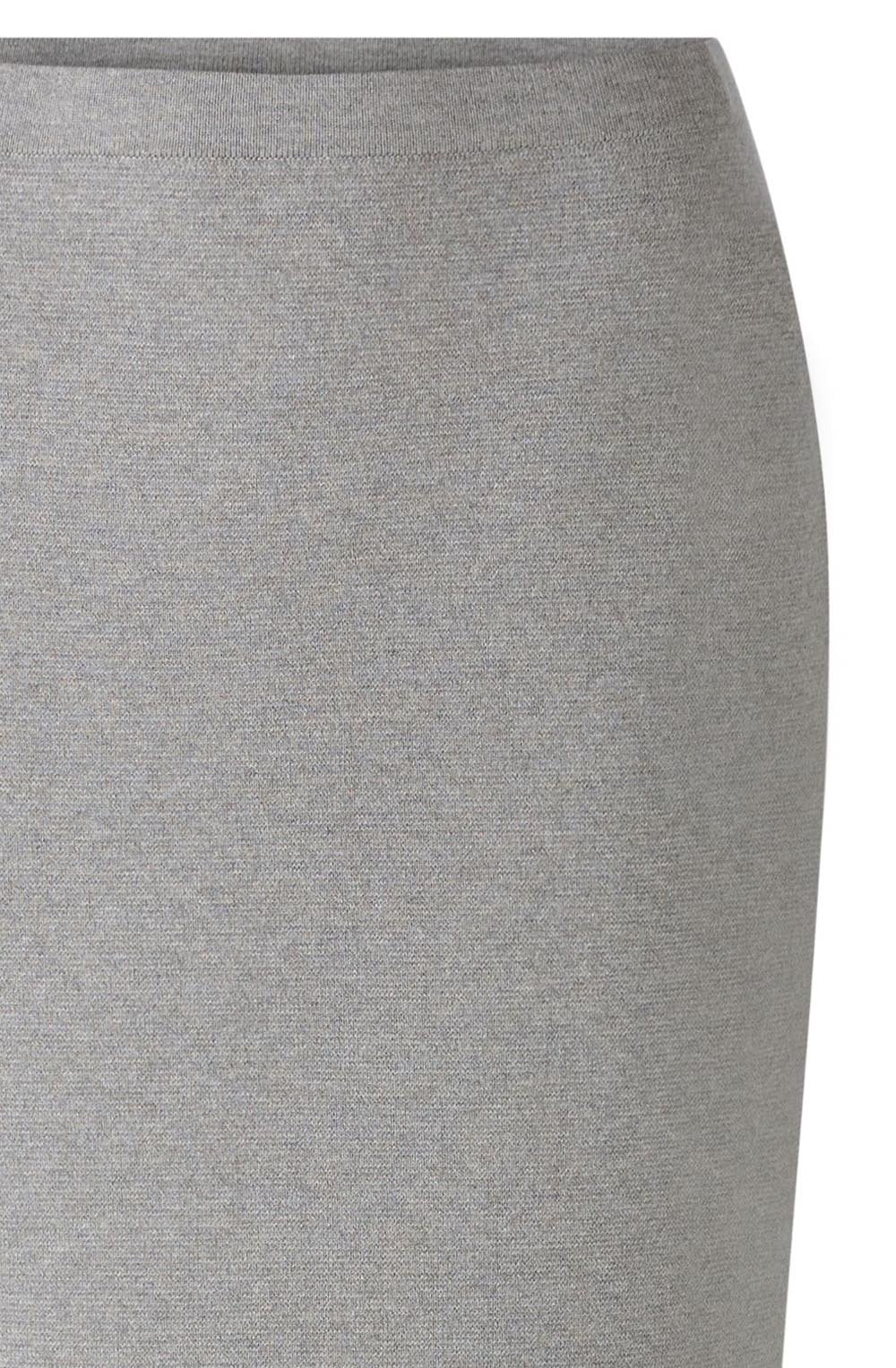 River Stone Grey Knitted Midi Skirt