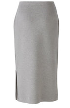 River Stone Grey Knitted Midi Skirt