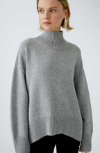 River Stone High neck Oversized Jumper