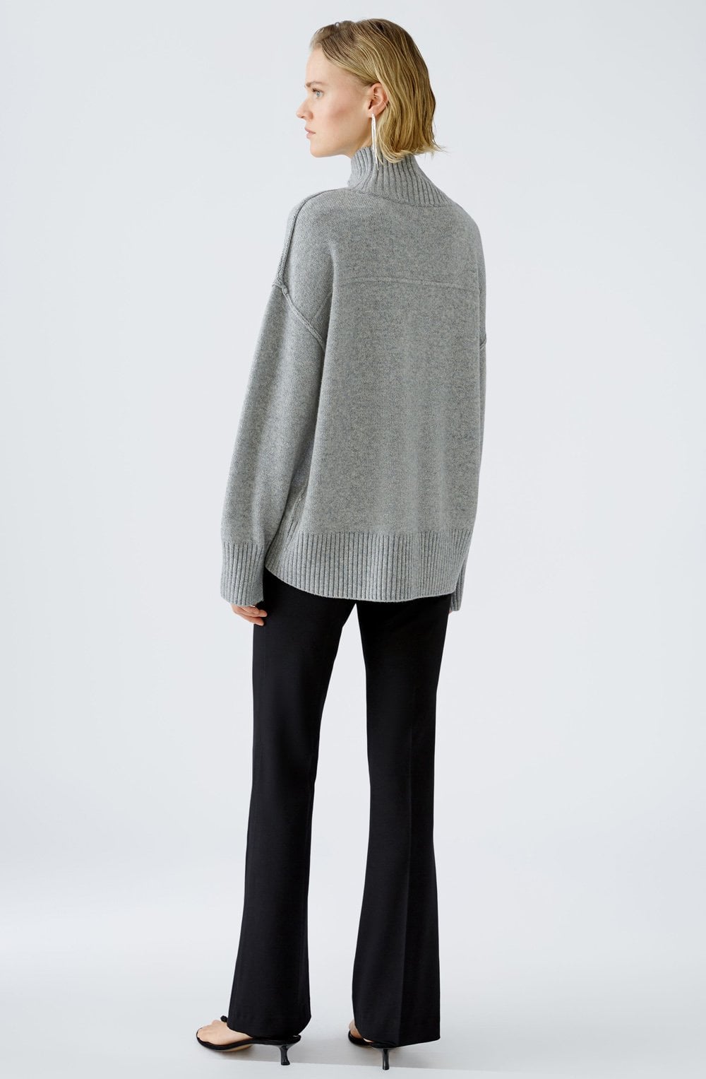River Stone High neck Oversized Jumper