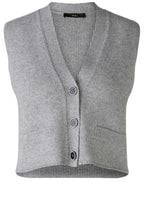 River Stone Wool Blend Knitted Waistcoat