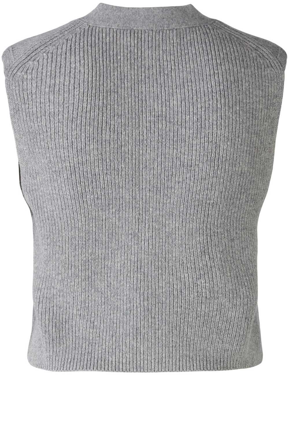 River Stone Wool Blend Knitted Waistcoat