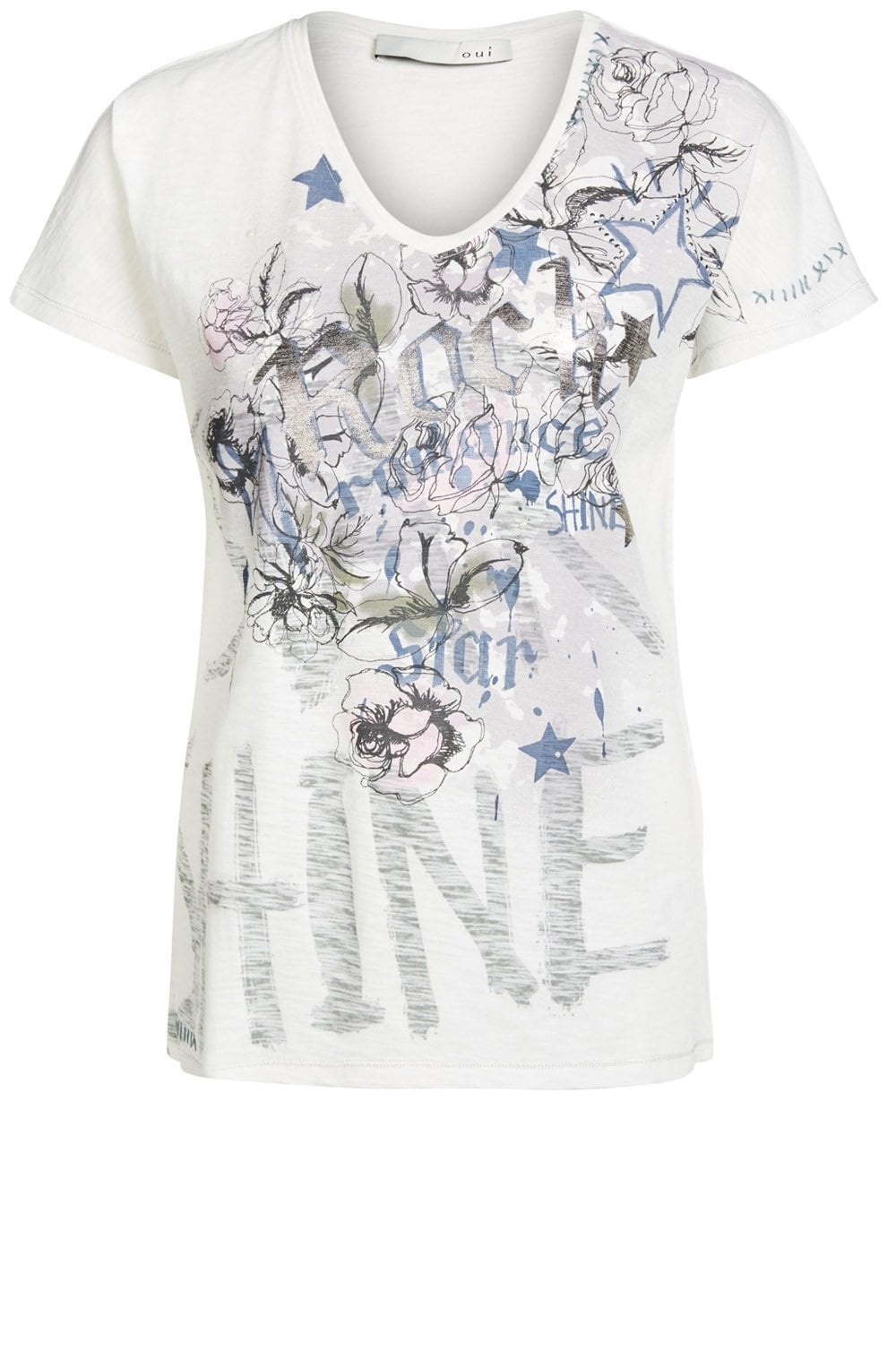 Rock Front Design T Shirt