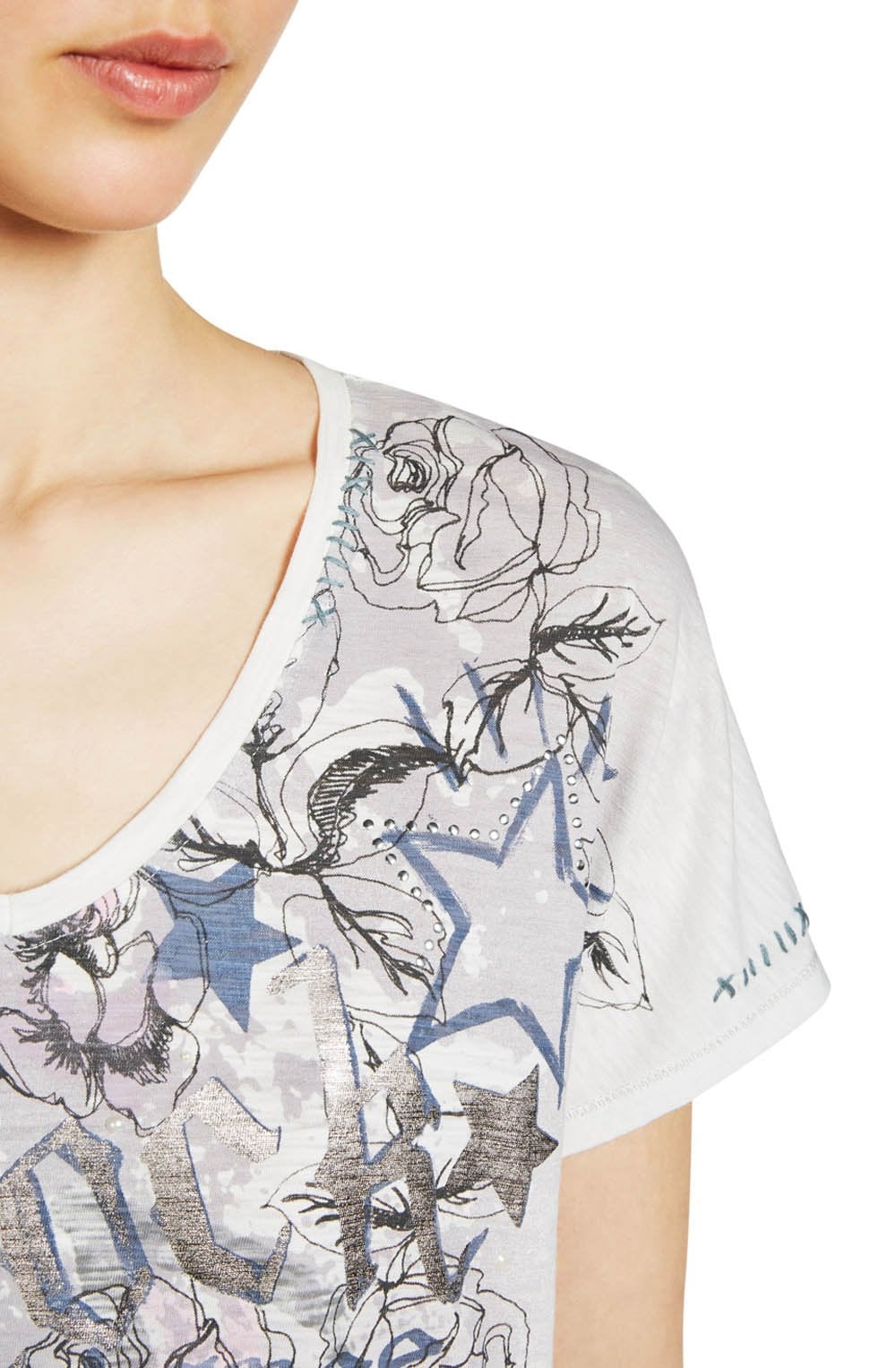 Rock Front Design T Shirt