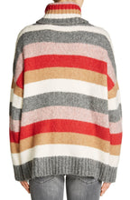 Roll Neck Bold Striped Sweater