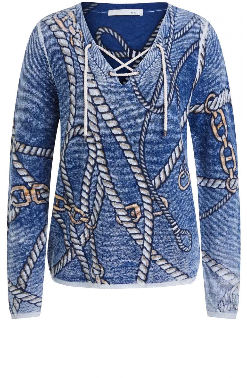 Rope Design Knit Jumper