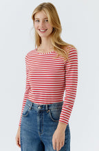 Rose and Red Stretch Jersey Top