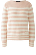 Rose and White Waffle Knit Jumper