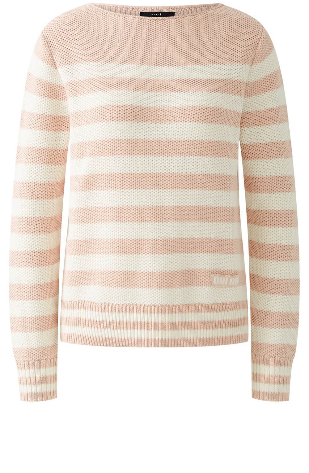 Rose and White Waffle Knit Jumper