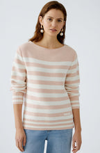 Rose and White Waffle Knit Jumper