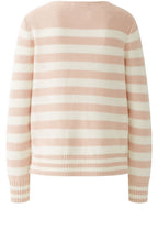 Rose and White Waffle Knit Jumper