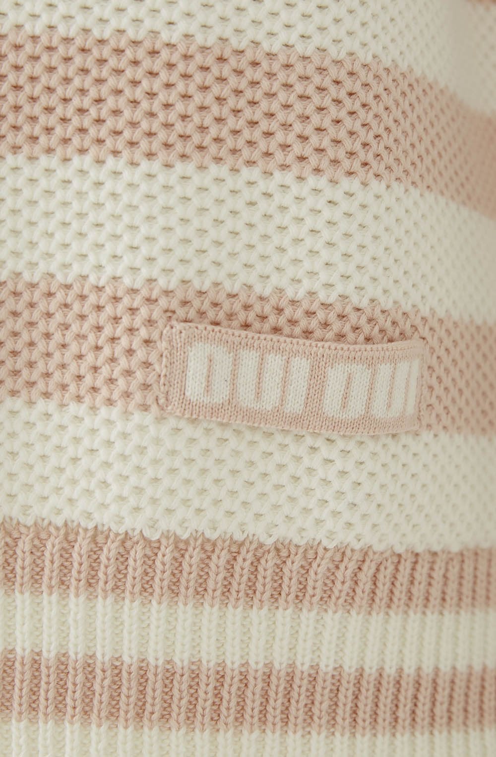 Rose and White Waffle Knit Jumper