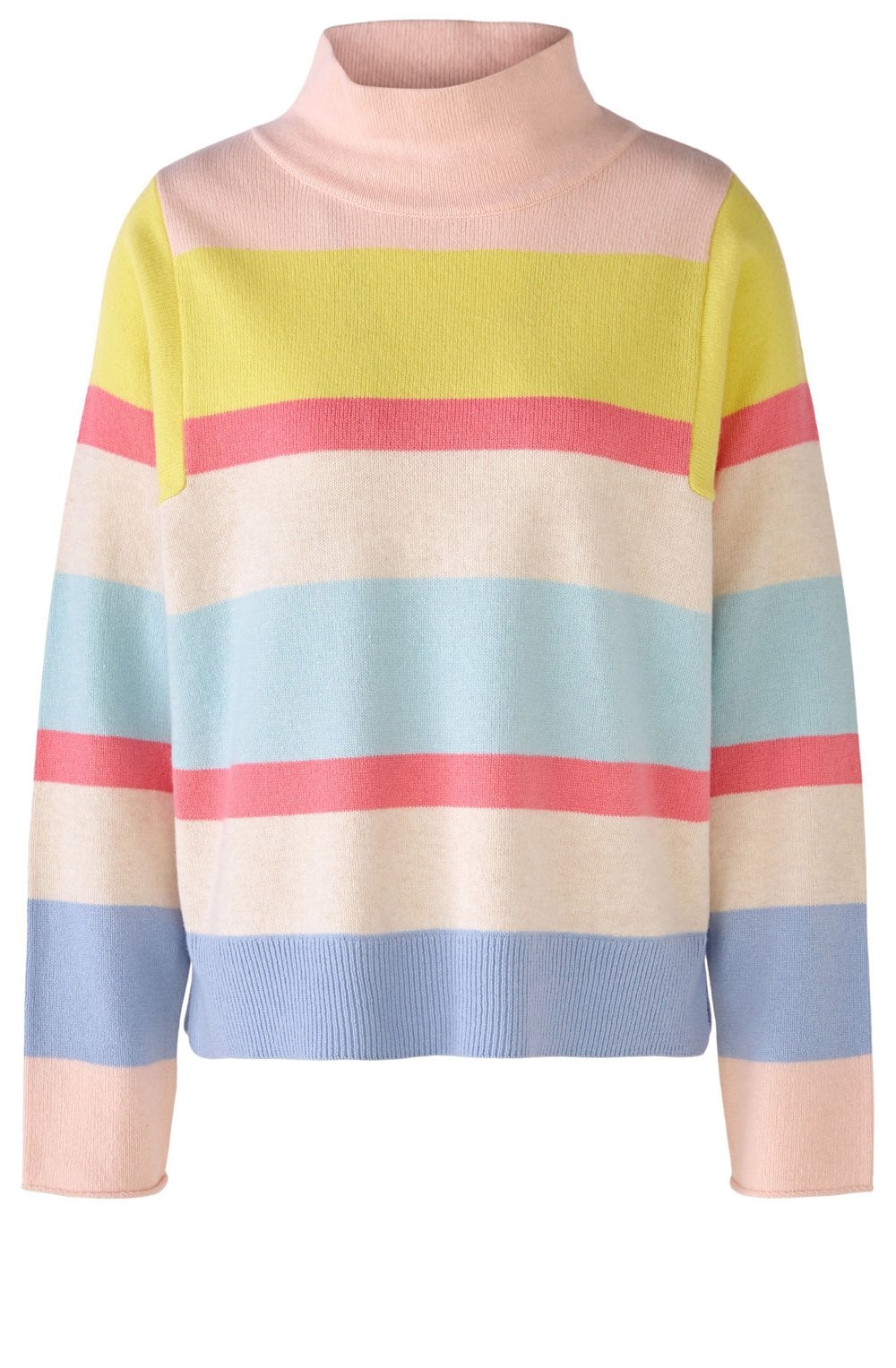Rose Blue Colour Block Jumper
