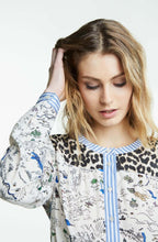 Rose Blue Treasure Map Blouse