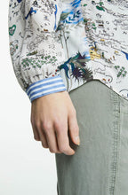 Rose Blue Treasure Map Blouse
