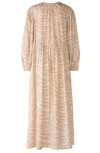 Rose Camel Tie Waist Maxi Dress