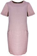 Rose Dust Linen Shift Dress