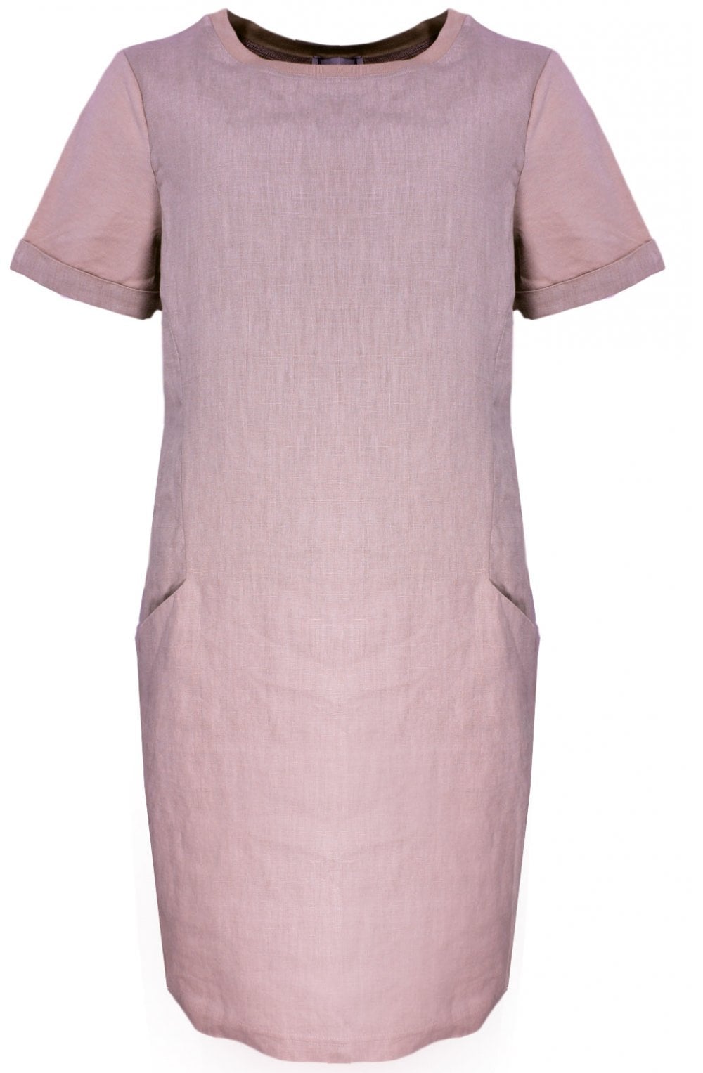 Rose Dust Linen Shift Dress
