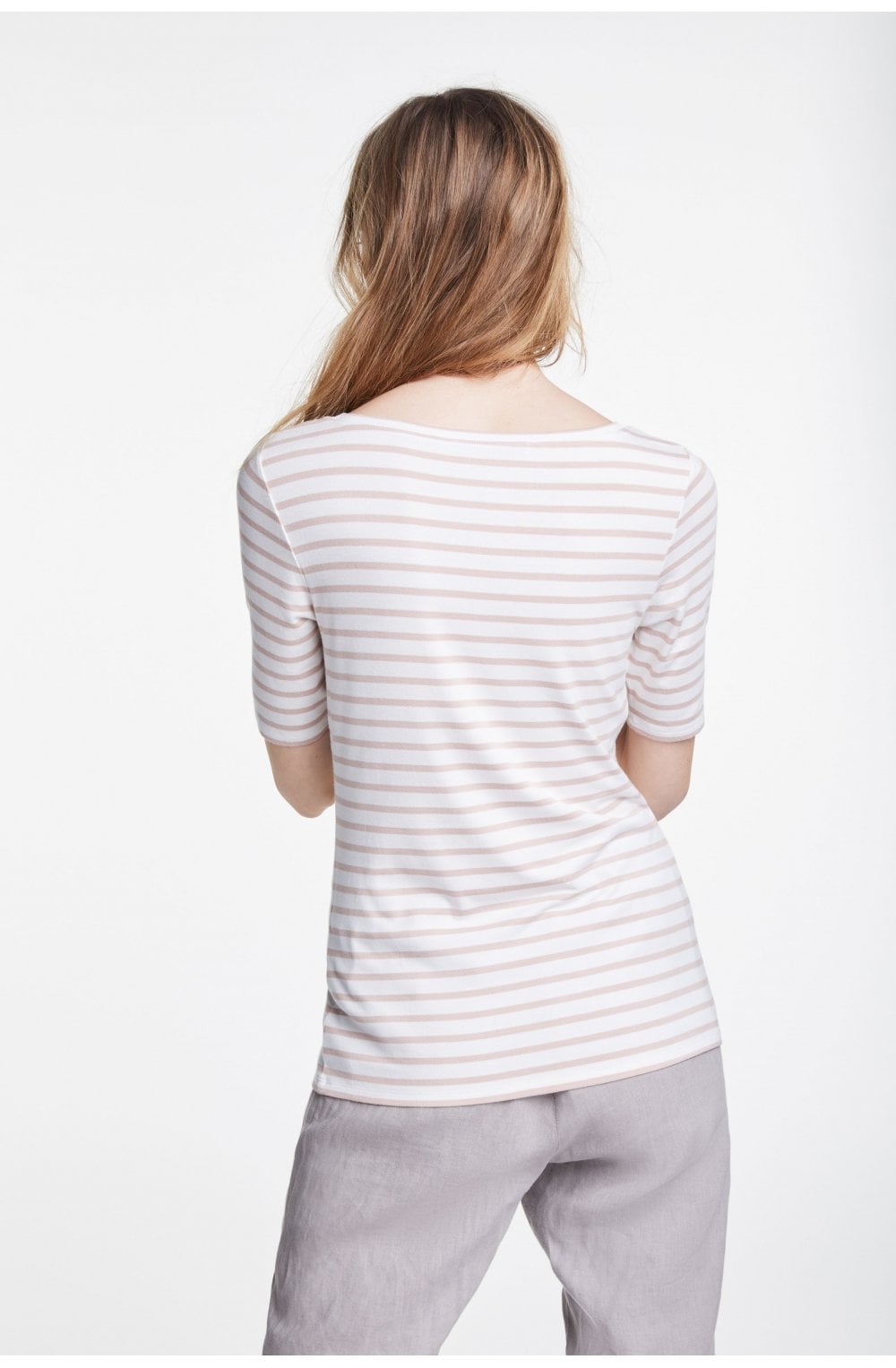 Rose Dust Striped T Shirt