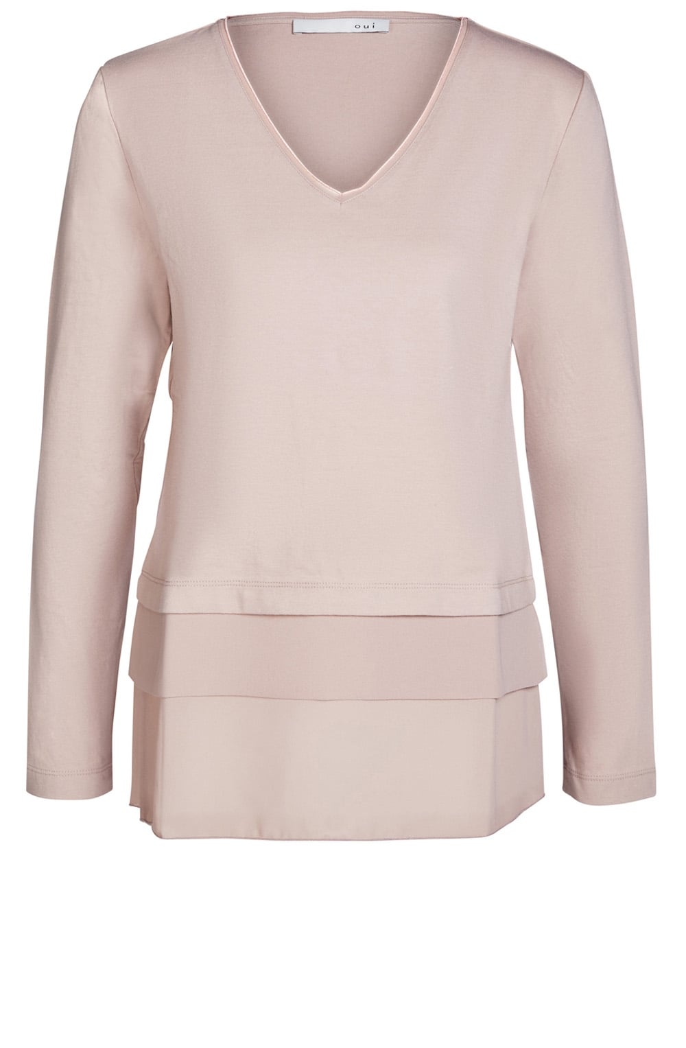 Rose Layered Effect Top
