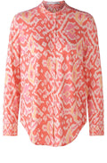 Rose Orange Aztec Jersey Blouse
