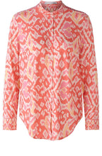 Rose Orange Aztec Jersey Blouse