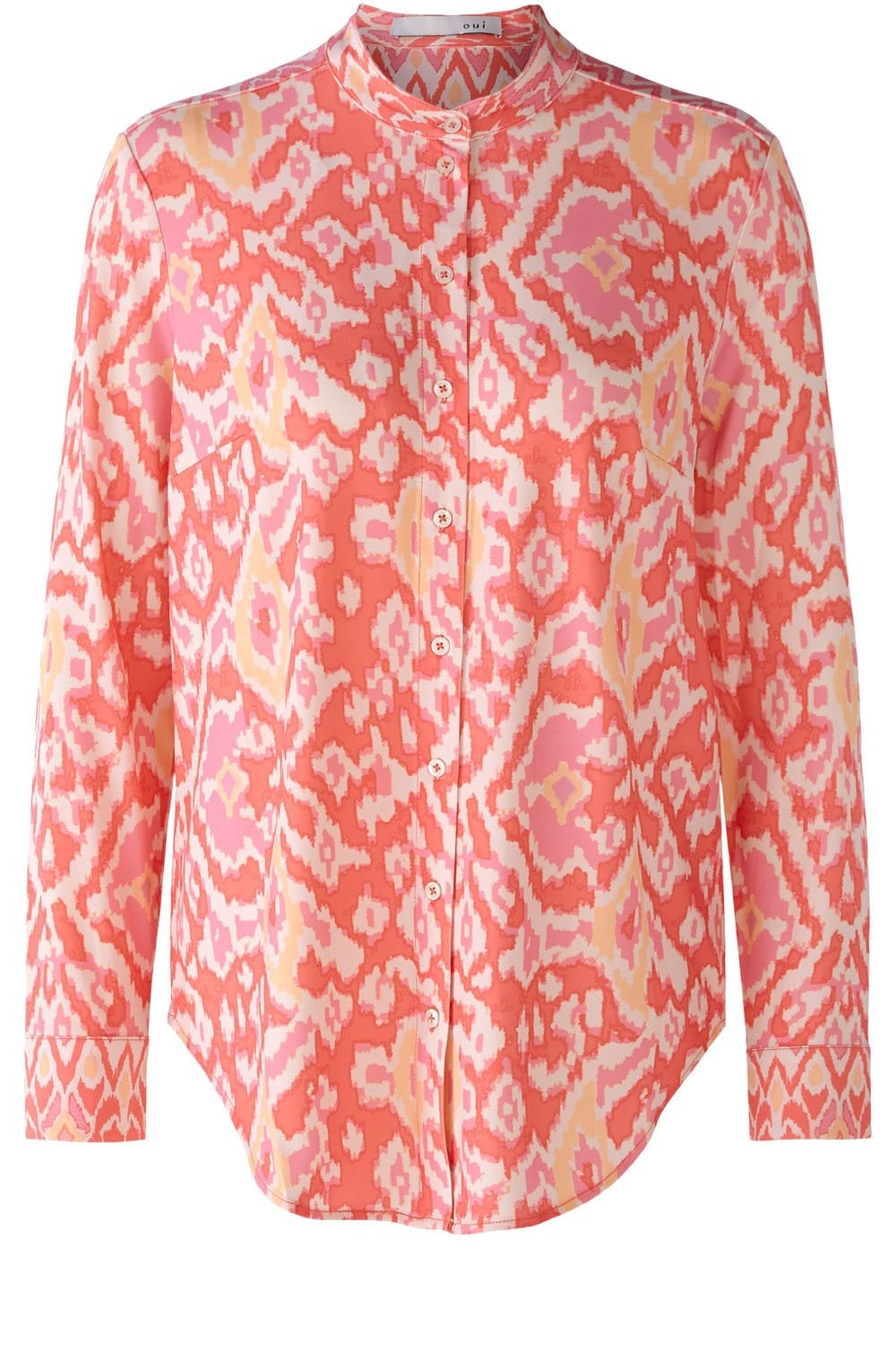 Rose Orange Aztec Jersey Blouse