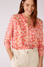 Rose Orange Aztec Jersey Blouse