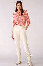 Rose Orange Aztec Jersey Blouse