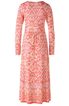 Rose Orange Drawstring Chest Jersey Dress