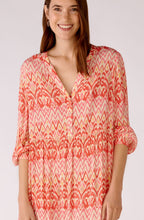Rose Orange Flowing Midi Dress