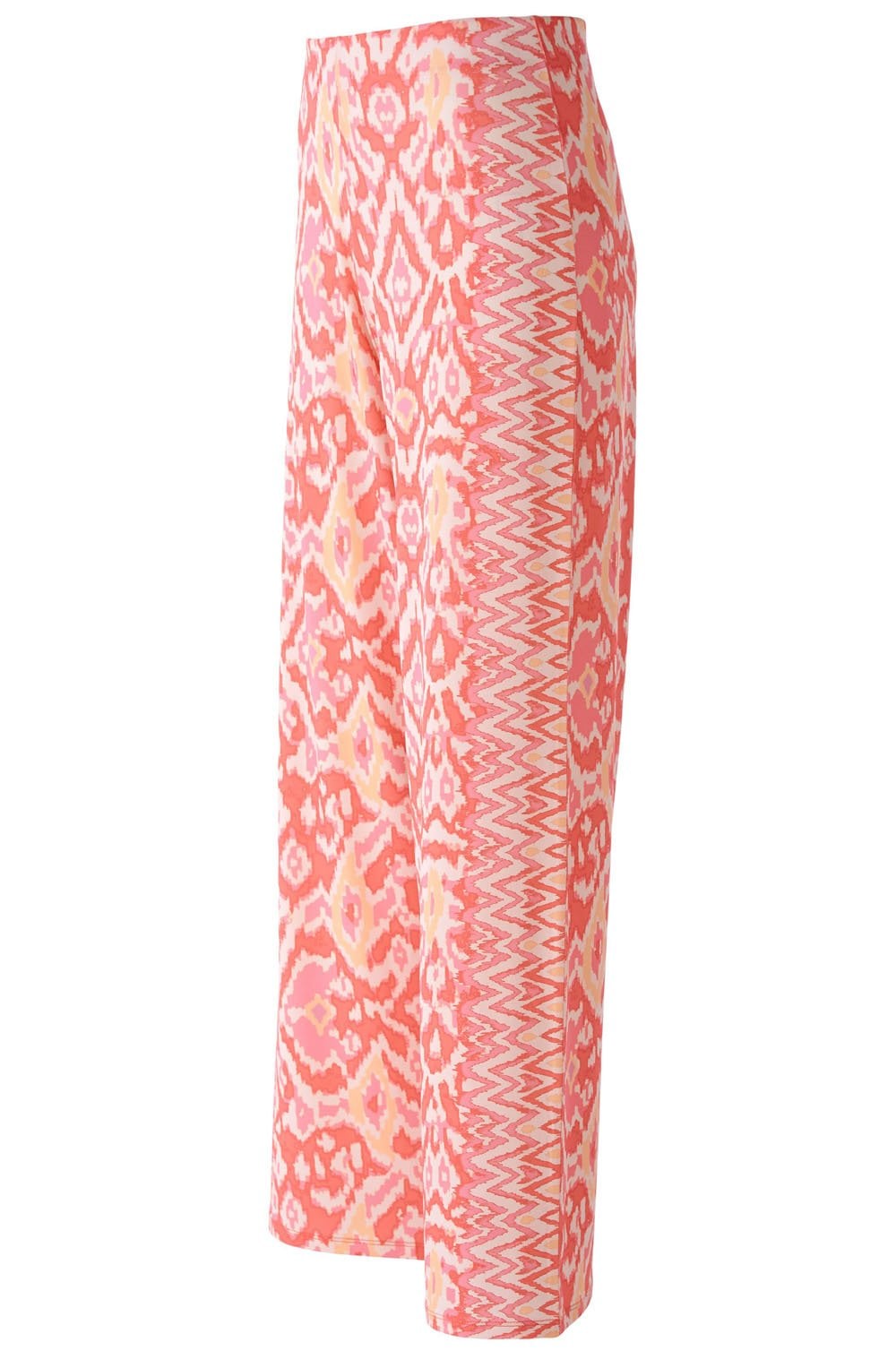 Rose Orange Jersey Wide Leg Trousers