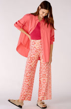 Rose Orange Jersey Wide Leg Trousers