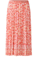 Rose Orange Pleated Jersey Skirt