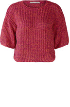Rose Orange Ribbon Knit Box Sweater