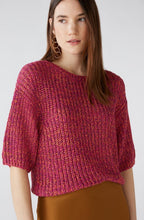Rose Orange Ribbon Knit Box Sweater