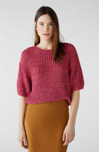 Rose Orange Ribbon Knit Box Sweater