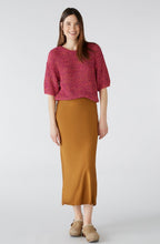 Rose Orange Ribbon Knit Box Sweater