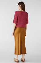 Rose Orange Ribbon Knit Box Sweater